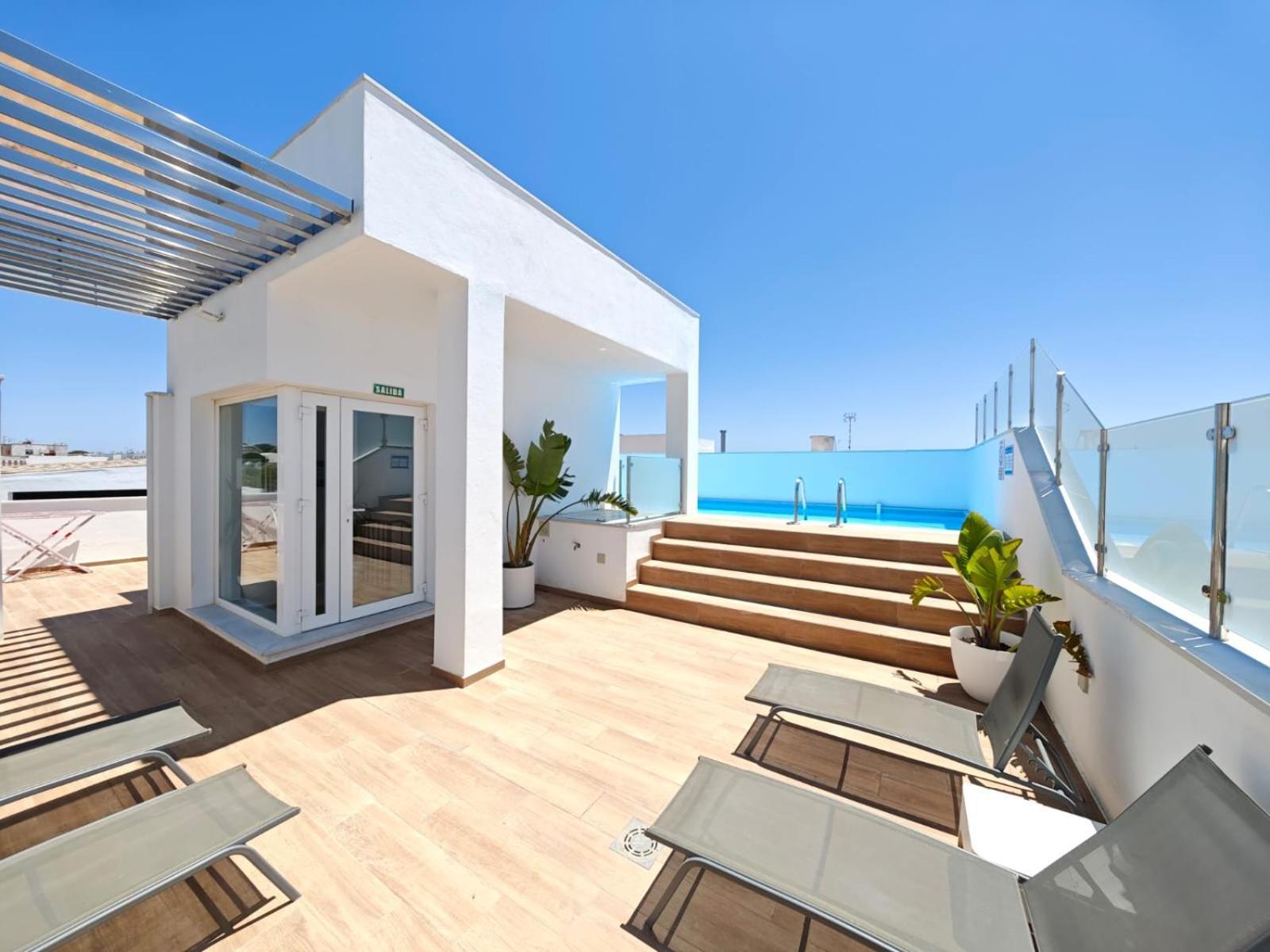 Apartamento Nuevo En Planta Baja A Con Piscina Y Solarium Barbate Exteriör bild