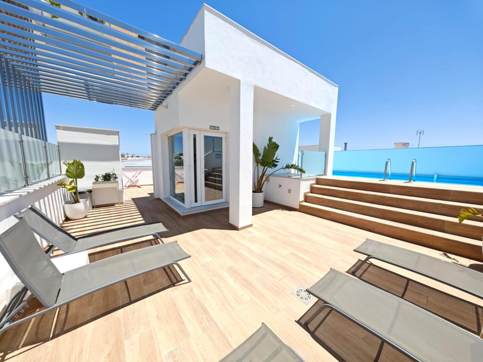 Apartamento Nuevo En Planta Baja A Con Piscina Y Solarium Barbate Exteriör bild